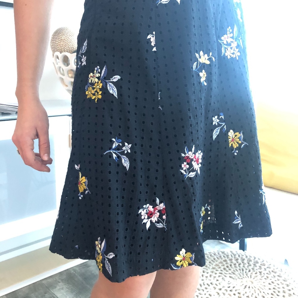 Floral Eyelet Skirt